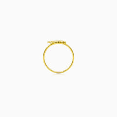 Yellow Gold Horse Motif Ring