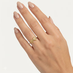 Yellow Gold Horse Motif Ring