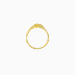 Yellow Gold Intertwined Knot Ring