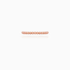 Rose Gold Beaded Band Ring