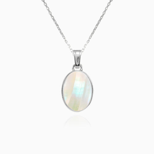 Weißgold Perlmutt Anhänger