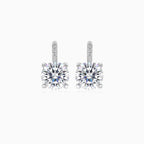 Accent white gold earrings