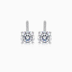 Accent white gold earrings