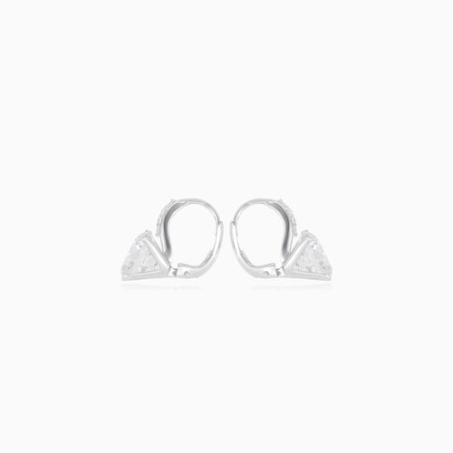 Accent white gold earrings