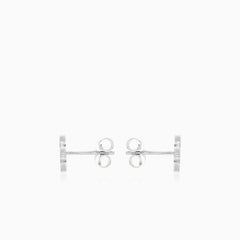 Kleeblatt Ohrringe mit grünem Achat