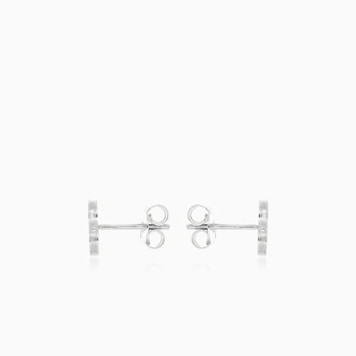 Kleeblatt Ohrringe mit grünem Achat