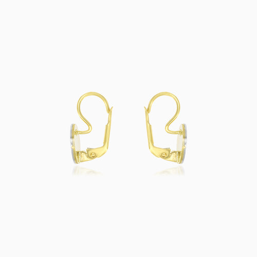 Lebensbaum-Gold-Tropfenohrringe
