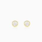 Gelbgold-Ohrstecker mit Perle