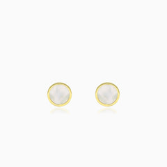 Gelbgold-Ohrstecker mit Perle