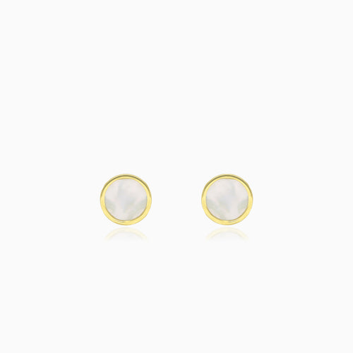 Gelbgold-Ohrstecker mit Perle