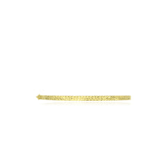 Bracelet jonc en or jaune avec découpes détaillées
