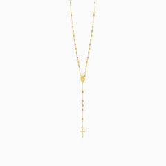 Tricolor gold rosary