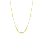 Collier large élégant en or