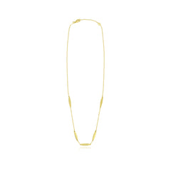 Collier large élégant en or