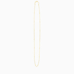 14K Yellow Gold Alternating Link Chain Necklace