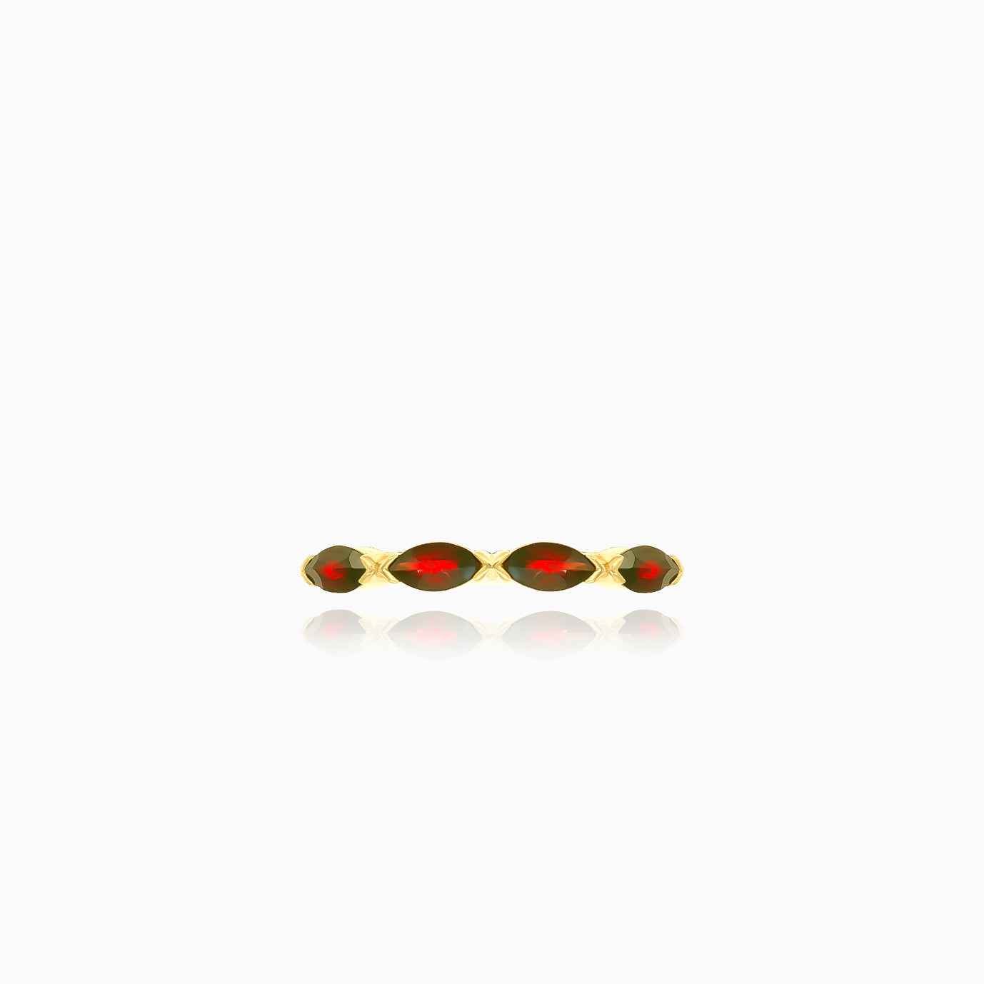 markise schliff Garnet Marquise-Schliff Goldring – Princess Jewellery