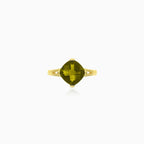 Schlichter Modavit-Goldring im Kissenschliff