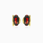Oval elegance drop earrings
