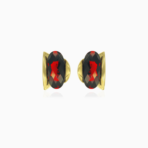 Oval elegance drop earrings