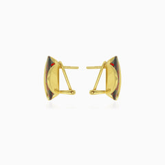 Oval elegance drop earrings