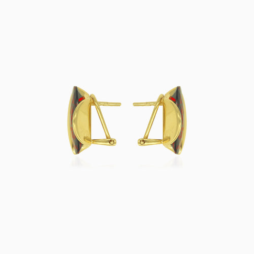 Oval elegance drop earrings