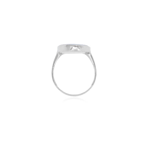 Langer Ring mit blauem Opal