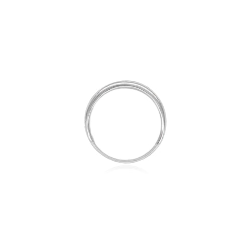 Sterlingsilberring mit weißem Opal im Dreiecksdesign