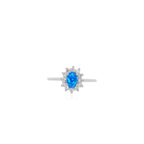Königlicher blauer Opal-Ring