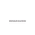 Sterlingsilber-Eternity-Band mit Princess-Cut-Zirkonia