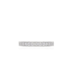 Sterlingsilber-Eternity-Band mit Princess-Cut-Zirkonia