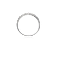 Eleganter Kreuz-Design-Sterlingsilber-Ring
