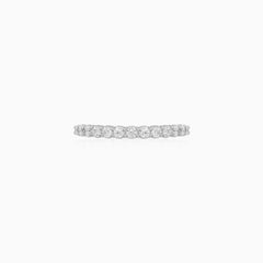 Sterling Silver Shared Prong Eternity Ring