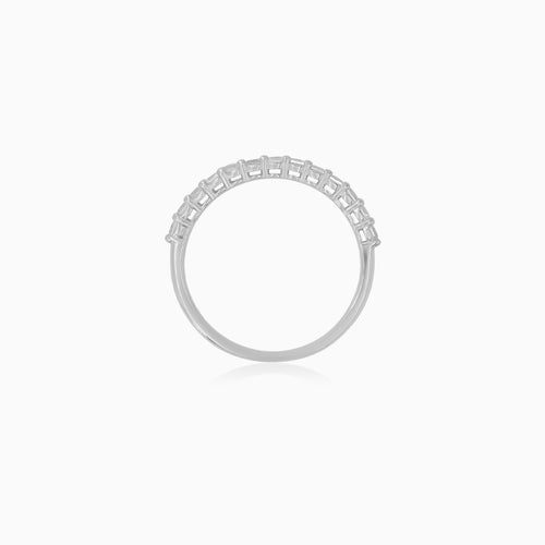 Sterling Silver Shared Prong Eternity Ring