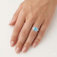 Sterling Silver Sky Blue Topaz Ring