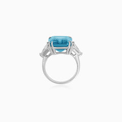 Sterling Silver Blue Topaz Ring
