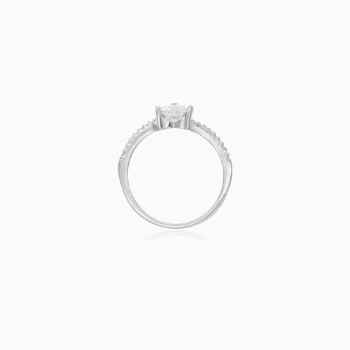 Sterling Silver Luminous Heart Ring