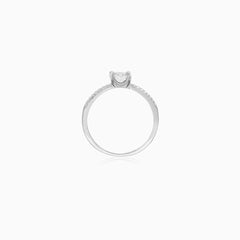 Sterling Silver Luminous Pavé Ring