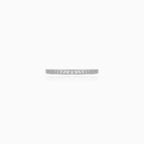 Sterling Silver Pavé Half Eternity Ring