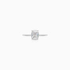 Sterling Silver Oval Solitaire Ring
