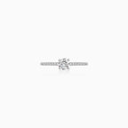 Sterling Silver Round Cubic Zirconia Ring