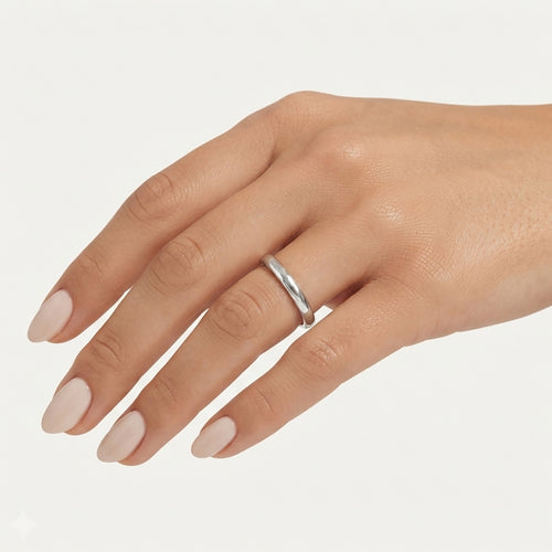 Sculpted Sterling Silver Statement Ring