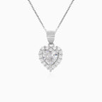Pendentif cœur en argent sterling avec zircon cubique