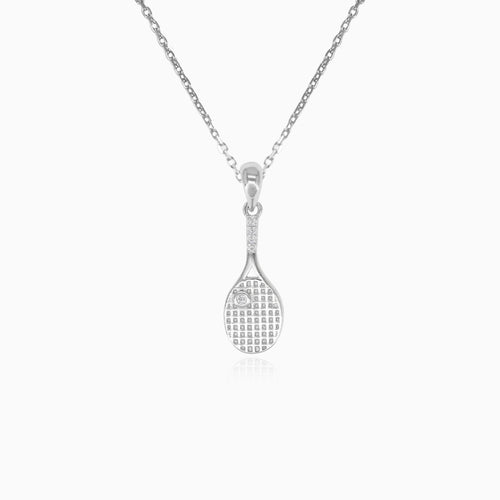 Tennisschläger-Anhänger aus Sterlingsilber