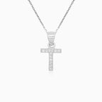 Sterling Silver Zircon Letter T Pendant