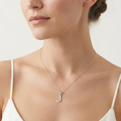 Sterling Silver Letter J Pendant