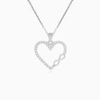 Sterling Silver Infinity Heart Pendant