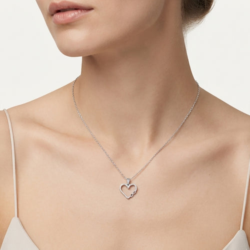 Sterling Silver Infinity Heart Pendant