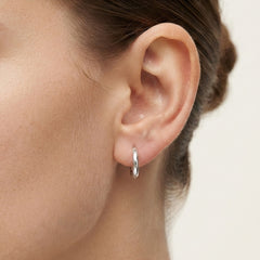 Sterling Silver Classic Hoop Earrings
