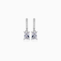Sterlingsilber-Ohrringe mit Zirkonia-Eleganz