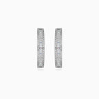 Sterling Silber Creolen mit Zirkonia